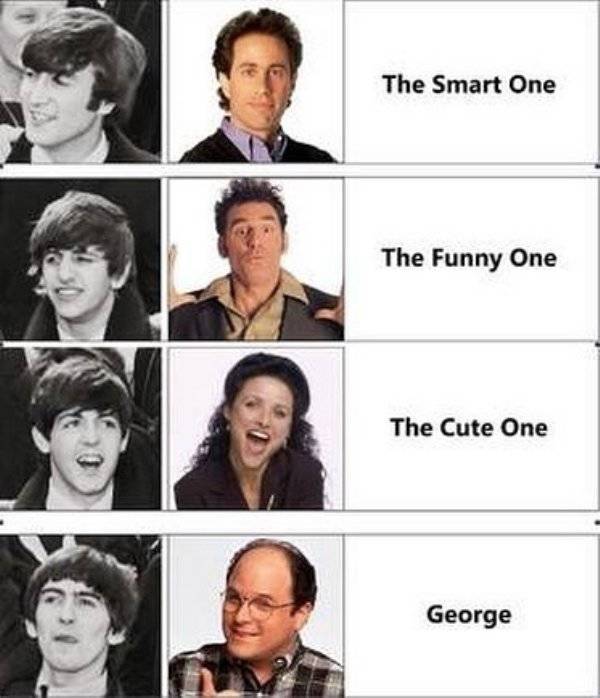 Razorsdirect1's tweet photo. Every friend group has a George! Who is the George in your friend group 😂😂 #seinfeld #kramer #georgecostanza #jerryseinfeld #seinfeldmeme #elainebenes #cosmokramer #comedy #larrydavid #nyc #elaine #seinfeldquotes #tv #melroseplace #curbyourenthusiasm #beatles #thebeatles #ringo https://t.co/07huy5vo0B