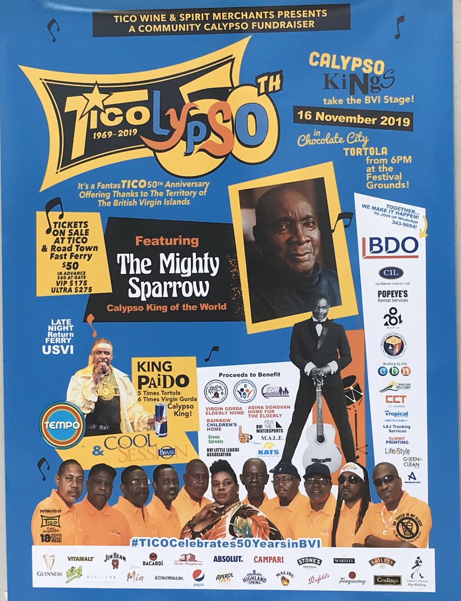 MightySparrow13's tweet image. Mighty Sparrow Tortola, BVI, Saturday night, 7pm! #mightysparrow #themightysparrow #tortola #britishvirginislands #calypso