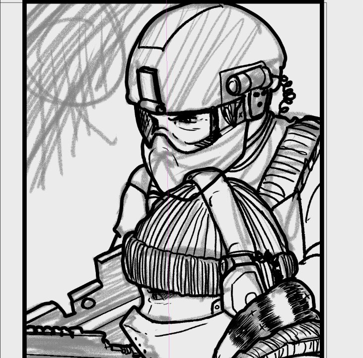 travis_hymel's tweet photo. WIP on some panels for Arkworld. #makecomics #clippaintstudio #surfaceart #madeonsurface #devilsduecomics #archeopunk #scifi https://t.co/auVcKqo2AM