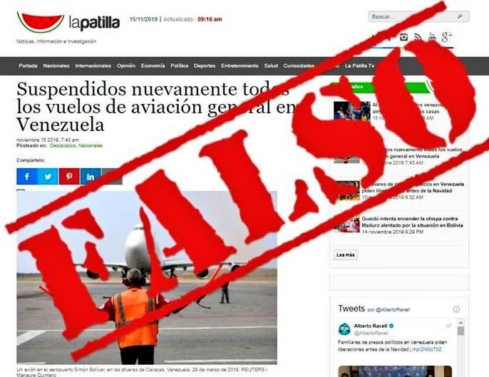 #COMUNICADO | #15Nov Desde @BAERVenezuela reiteramos nuestro compromiso con la verdad al pueblo venezolano, repudiamos rotundamente los #FakeNews en torno a la suspensión de vuelos de aerolíneas comerciales, que continúan operando con total normalidad! #PueblosEnLuchaPorLaPaz