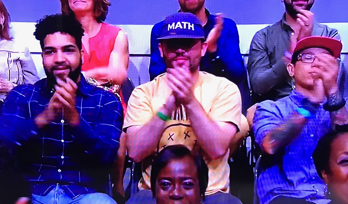 farahnazberent's tweet image. Looks like the #YangGang got more TV time on the ⁦@TheView⁩ than ⁦@AndrewYang⁩ himself!🧢 Way to represent! #MATH #MakeAmericaThinkHarder