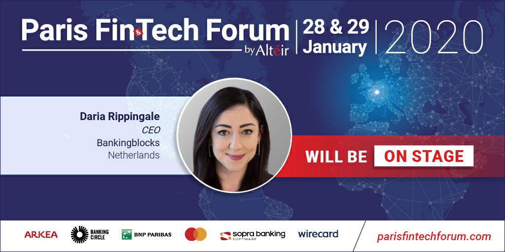 <a href="/DariaRippingale/">Daria Rippingale</a> CEO <a href="/Bankingblocks/">Bankingblocks</a> will be on stage at #PFF#20 next January 28 &amp;29th and you, any plans for end of January ? Register now➡ ow.ly/Y6KG30pMfFm  cc <a href="/crowdfundinside/">Crowdfund Insider</a> <a href="/fintechna/">FINTECHNA</a> <a href="/bhive_eu/">B-Hive Europe</a>