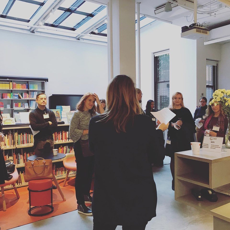 FBFNewYork's tweet photo. This morning, the first Byte the Book Agent Tables took place at @gi_newyork
 
With writers pitching their ideas to agents, some amazing projects might be already on their way! 

Many thanks to @erinlcox from @BytetheBook for initiating this. https://t.co/IhfGRB9wWh
