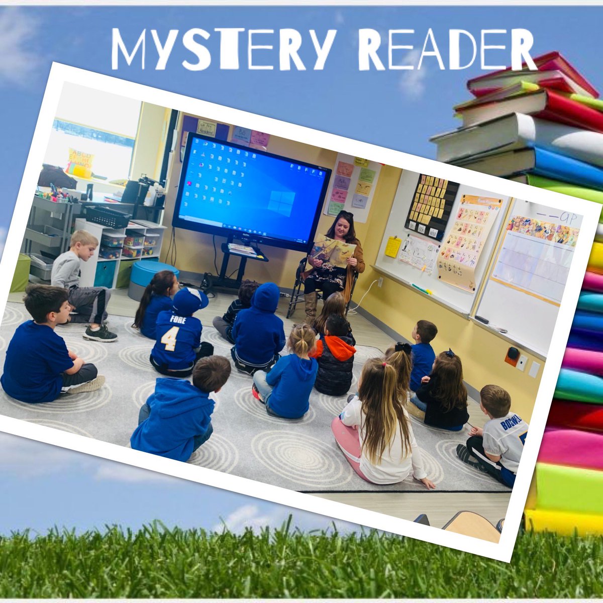 MrsScarbrough15's tweet photo. Today we had our first Mystery Reader come share one of their favorite stories with us. We listened to “10 Turkeys in the Road”, by Brenda Reeves Sturgis. We love having guests come share their love of reading with us. #brockelem #brockisd https://t.co/HyUXE5gL8Z
