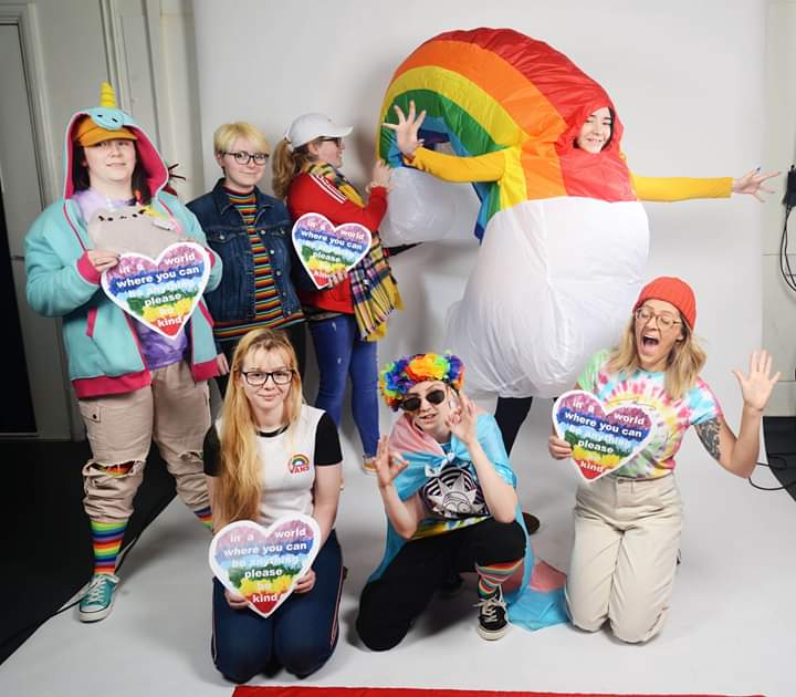MarilynSwansea's tweet photo. A fabulous end to a very busy week. Llwyn y Bryn staff and students being thoughtful, inclusive, fun, inspiring, active, creative and definitely colourful! @GowerCollegeSwa #GCSRainbow #enfysgcs 🎨🌈❤🧡💛💚💙💜 https://t.co/GkTdkEy4sD https://t.co/2cgmwhqddb