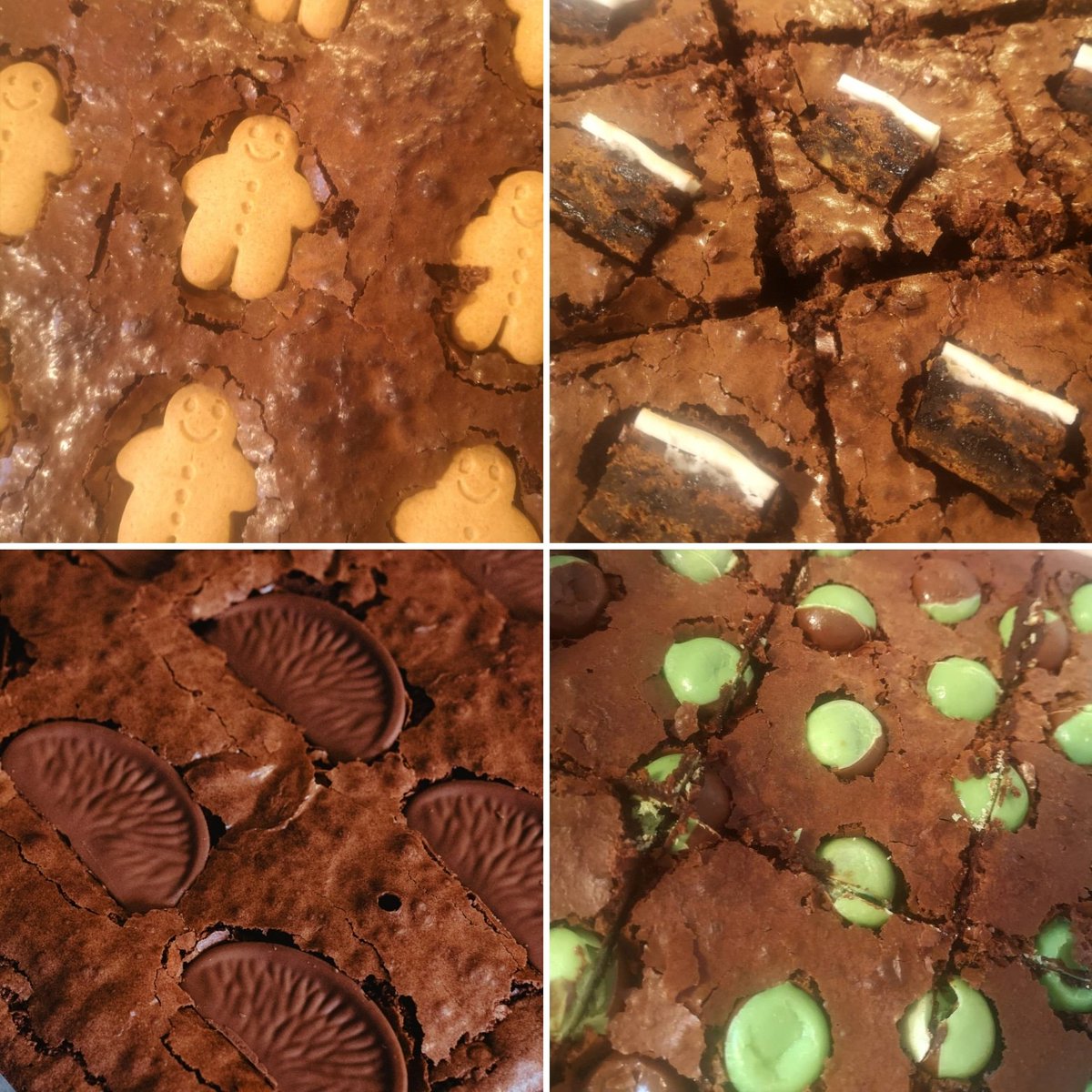 iamthecakesmith's tweet photo. COWES CHRISTMAS FAIR

BROWNIES-
⛄ Stem ginger
⛄ Christmas cake
⛄ Chocolate orange
⛄ Mint aero bubbles

10:30-4:30 Saturday and Sunday!
#thecakesmith #cake #bake #homemade #isleofwight #iow #cowes #christmas #christmascake #christmasfair #brownies #glutenfree https://t.co/vZau05sBpI