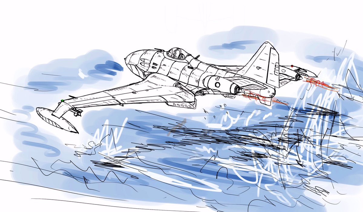 ট ইট র 静秋 ラスティフロント 水上戦闘機 架空機 諸島水上ジェット戦闘機 滑走時は一定速度に達すると水中翼を展開し 加速性能を底上げする 滑走状態で長時間哨戒する 敵機発見時は主翼基部のロケットモーターに点火してハイレートクライムスクランブル