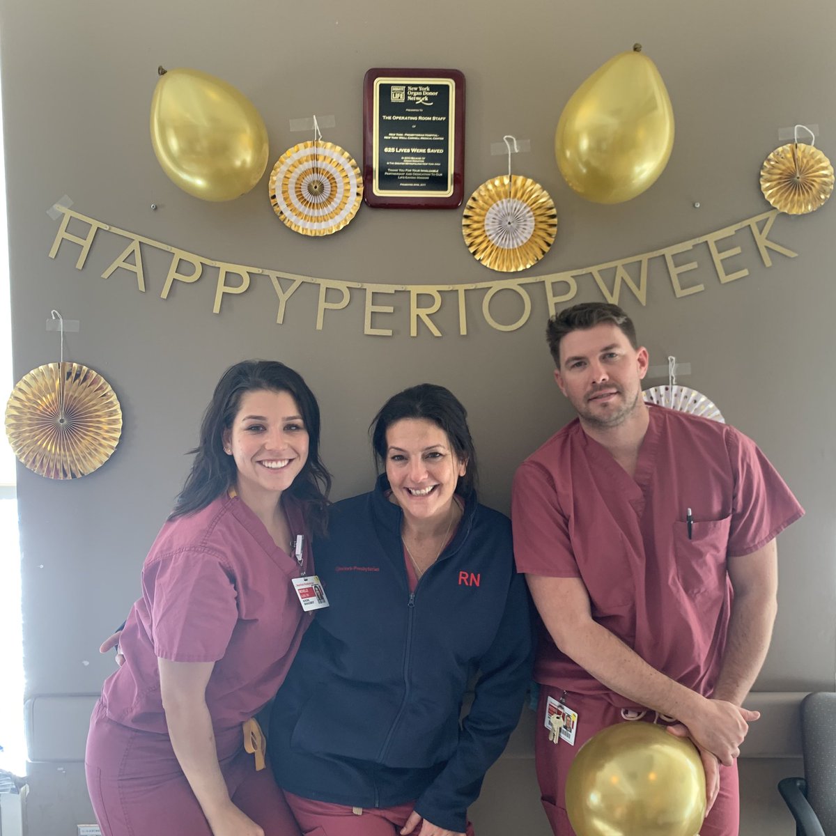Happy Periop Week! I’m proud to work with such a great group! #nyp #engaged #g3or #periopnursesweek #nypcornell #nypproud