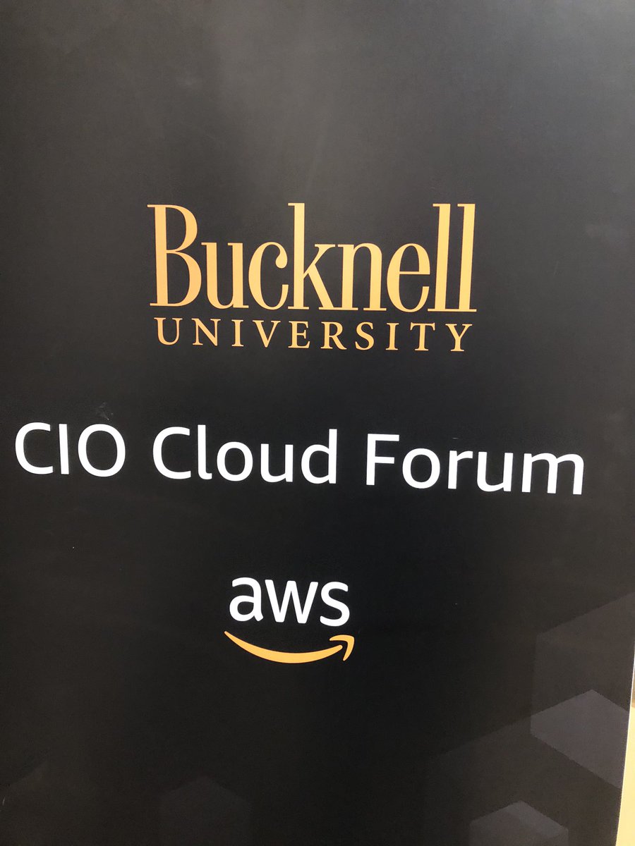 parambedi's tweet image. Proud to host the CIO Cloud Forum @BucknellU with our partner @AWS_EDU  @BucknellLIT