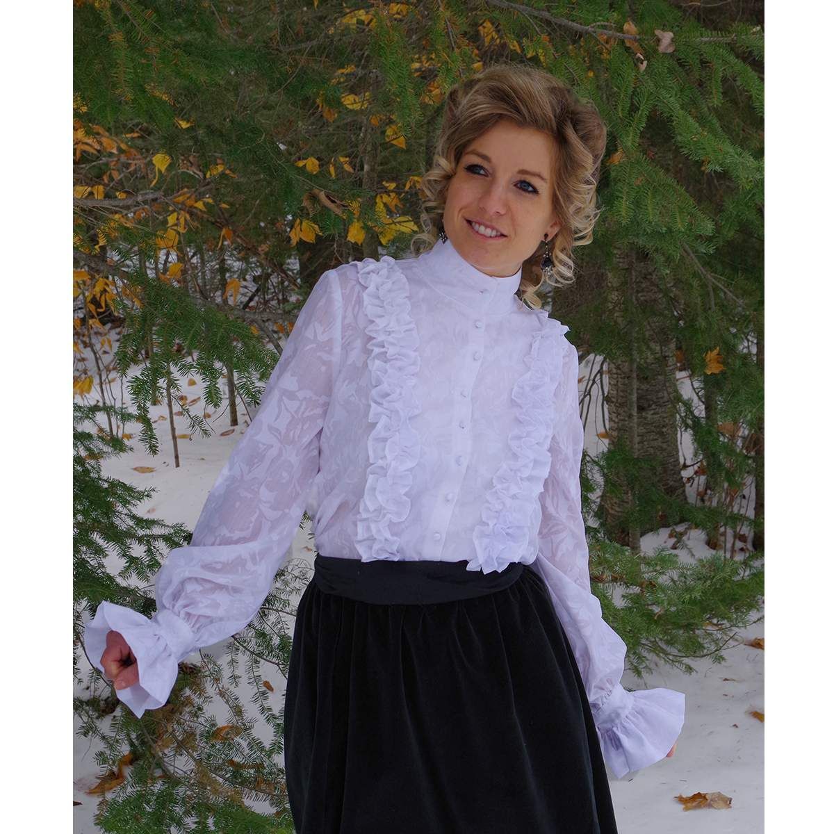 recollections's tweet photo. White Shadow Batiste Blouse on sale now. Receive this beautiful blouse in time to wear or give as a gift this holiday season! Shop now at https://t.co/WbdIbaEYMU #BatisteBlouse #VictorianBlouse #Victorian #HolidayBlouse #FancyBlouse #MadeInUSA #PlusSizes #WhiteBlouse https://t.co/KA6xb6cPOj