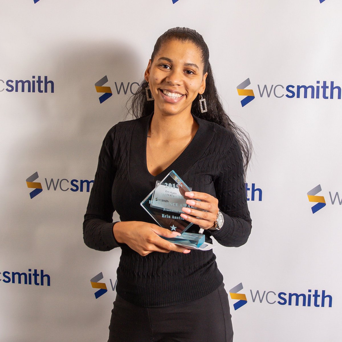 Congratulations to our Leasing Manager Erin Austin for a receiving the WC Smith 2019 Excellence Award for Leasing Consultants. 

Erin has achieved a closing ratio of more than 34% since starting in 2017. And is sited for her above and beyond attitude.

We’re so proud of you Erin!