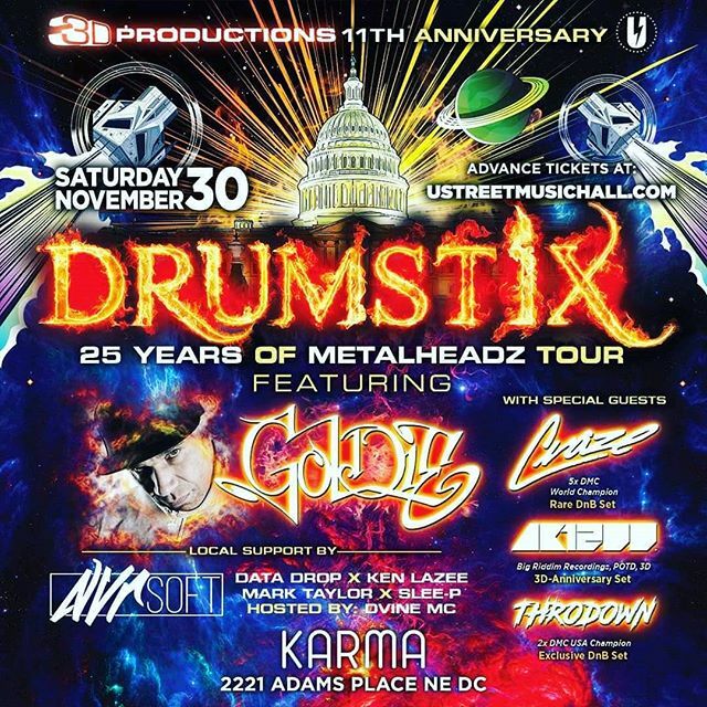 Drumstix is always our biggest party of the year and it's now on Saturday 11/30 at the much larger Karma DC!

ift.tt/2pvSi7t ift.tt/2XfQI6n