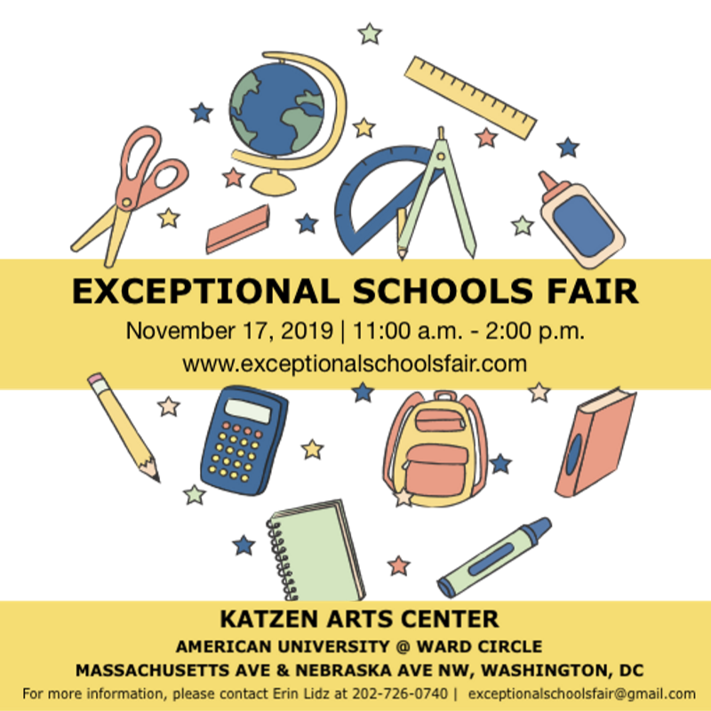 <a href="/ESFair/">Exceptional Schools</a> is this Sunday, 11/17! Hope to see you there!