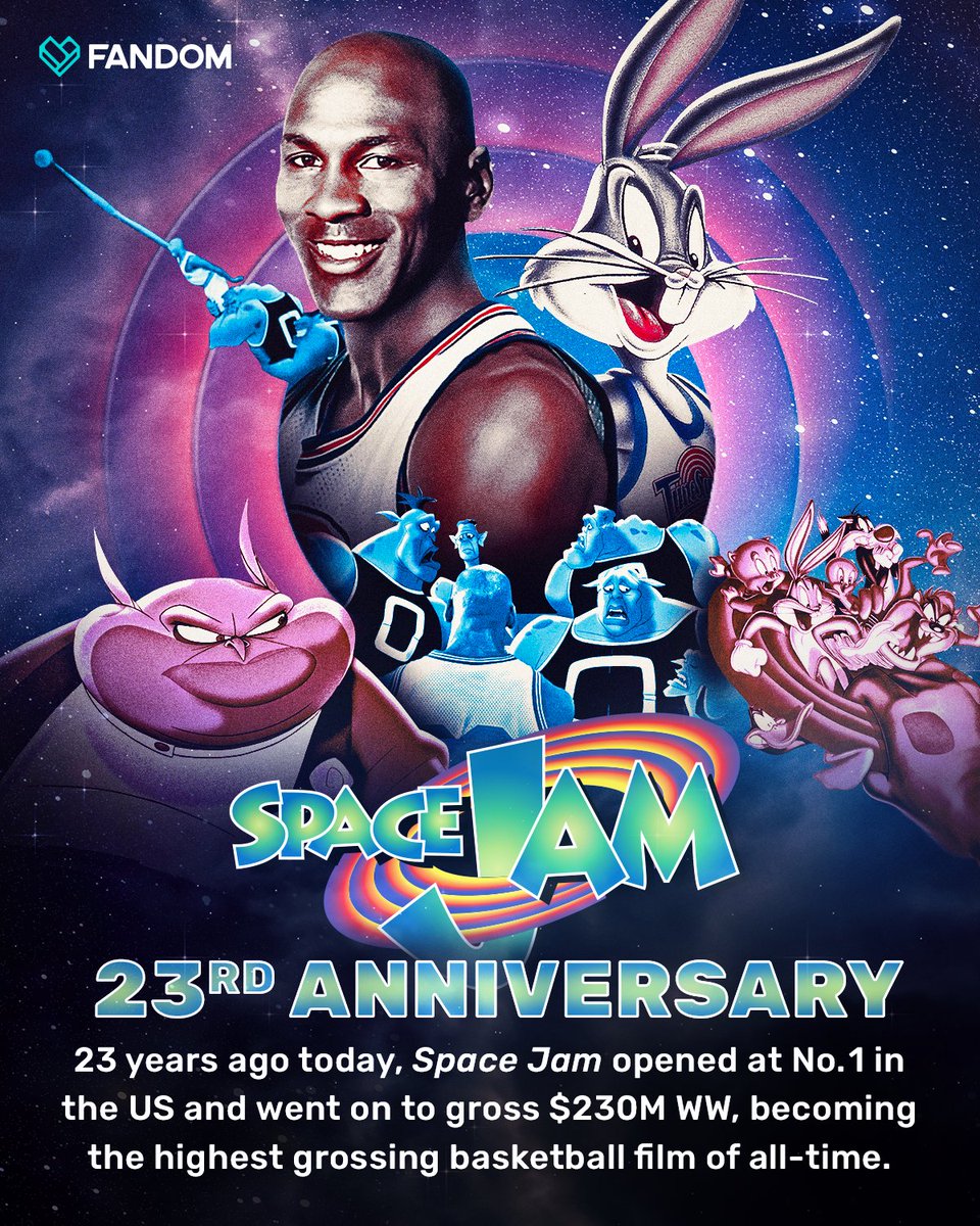 Fandom on X: 'Space Jam' finally turned MJ's number today 2⃣3⃣ What's your  first memory of this film?  / X