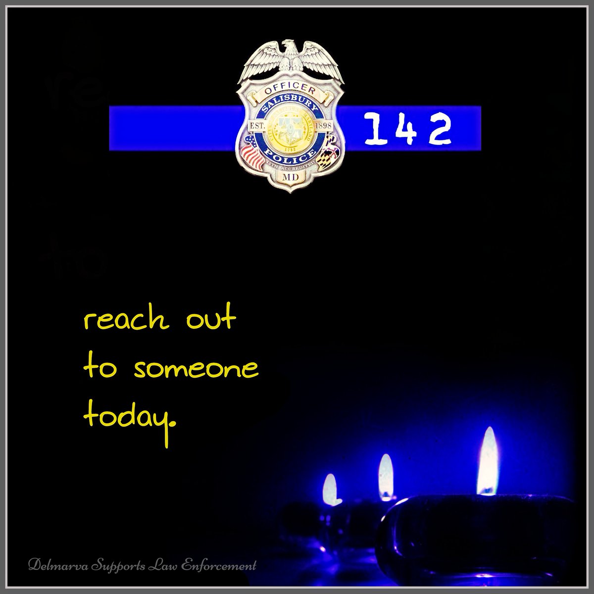 delmarvablue's tweet photo. I woke up at 3:AM realizing how close it is to one year. I wish we could do something to help others. #sbymd #OfficerBull #142 https://t.co/tchJb0KBLR