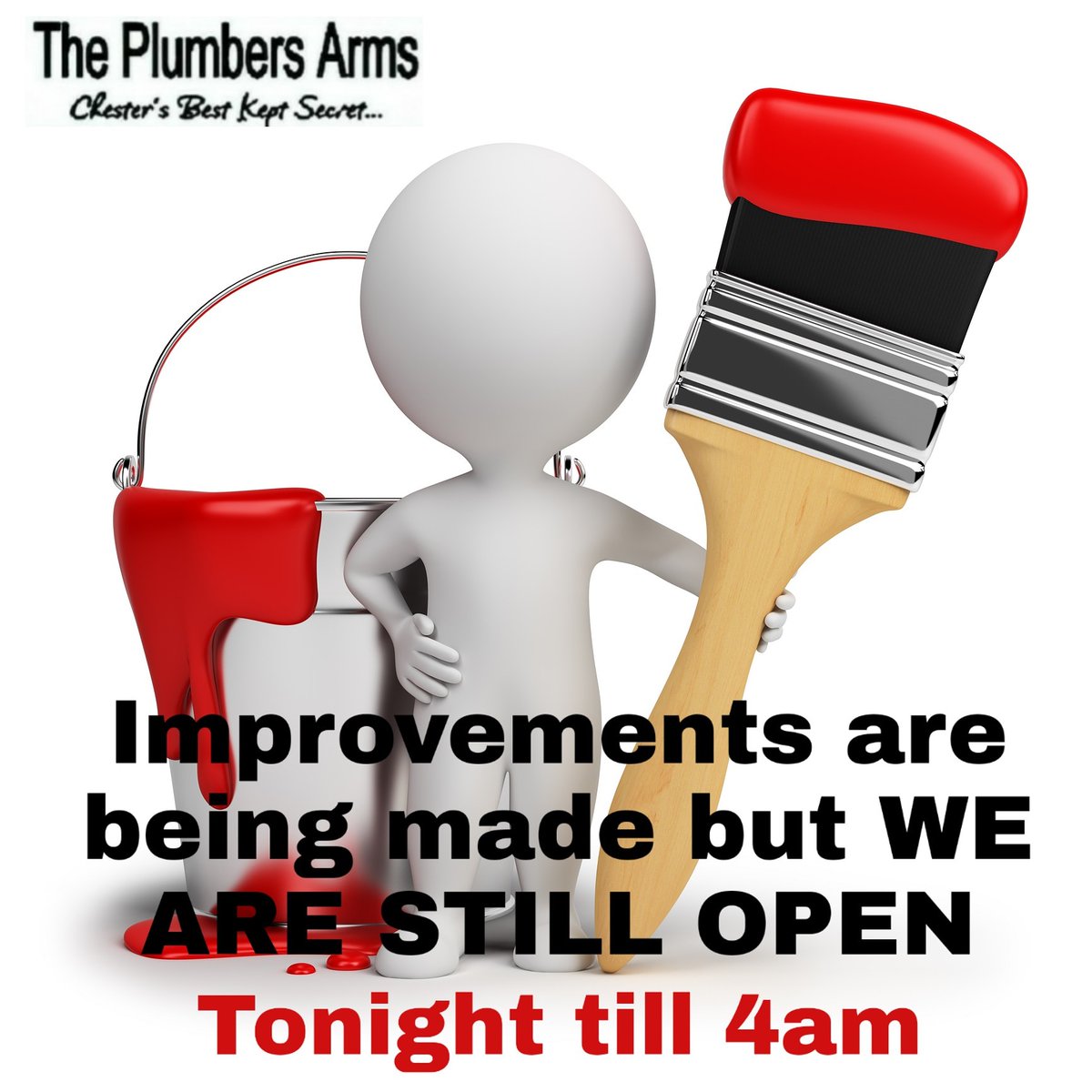 Plumbers Arms (@plumbersarms) on Twitter photo ITS #FRIDAY We are back on with #MUSIC #FREE ENTRY & BEST DRINKS PRICES till 4am tonight.
#Chester #Cheshire #Weekend <a href="/ShitChester/">12 years of Shitchester</a> <a href="/standardchester/">Chester Standard</a> <a href="/chestertweetsuk/">#chestertweets</a> @Chesterwhatson <a href="/every_chester/">Everything Chester</a> ITS #FRIDAY We are back on with #MUSIC #FREE ENTRY & BEST DRINKS PRICES till 4am tonight.
#Chester #Cheshire #Weekend <a href="/ShitChester/">12 years of Shitchester</a> <a href="/standardchester/">Chester Standard</a> <a href="/chestertweetsuk/">#chestertweets</a> @Chesterwhatson <a href="/every_chester/">Everything Chester</a>