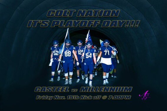 🚨🚨IT’S GAMEDAY🚨🚨
#4 Casteel vs #5 Millennium
❗️TONIGHT @ 7PM❗️
📍Casteel High School
 BE THERE AND BRING THE JUICE
🟢🟠NEON THEME🟢🟠