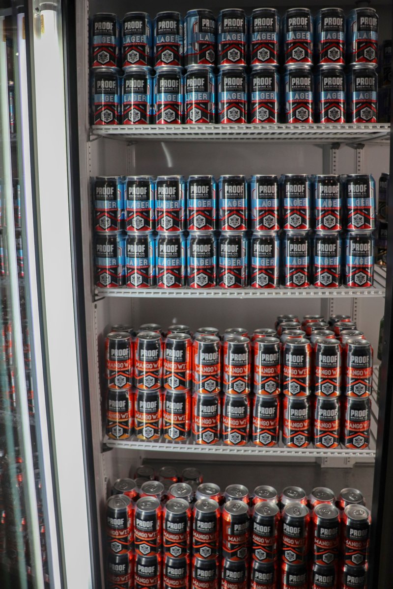ProofBrewingCo's tweet photo. #CoolerCam    11/15/19
Make sure your stocked &amp; ready for the Noles to take on Alabama State tomorrow. Stop by our tasting room and get your tailgate essentials, including Eightive-Odell 6pks!
#ProofBrewingCo #TailgateEssentials #GoNoles #EightfiveOdell https://t.co/i1BcsYto9y