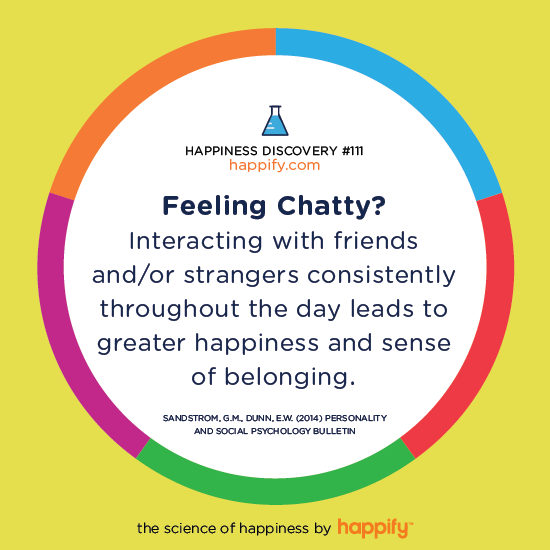 Stressful days can make it tempting to just keep your head down. However, making time for conversation can be the wellness boost that's needed to make the day easier. @Happify #cultureofwellbeing #SchoolEmployeeWellness #health #wellbeing