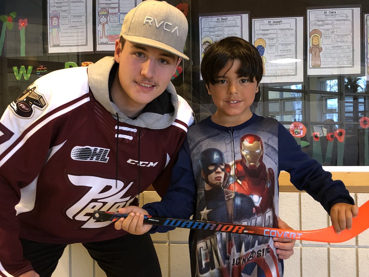 #gopetesgo. Thank you Michael Little17.  Landen loves his mini stick!   #MODloves the Petes.