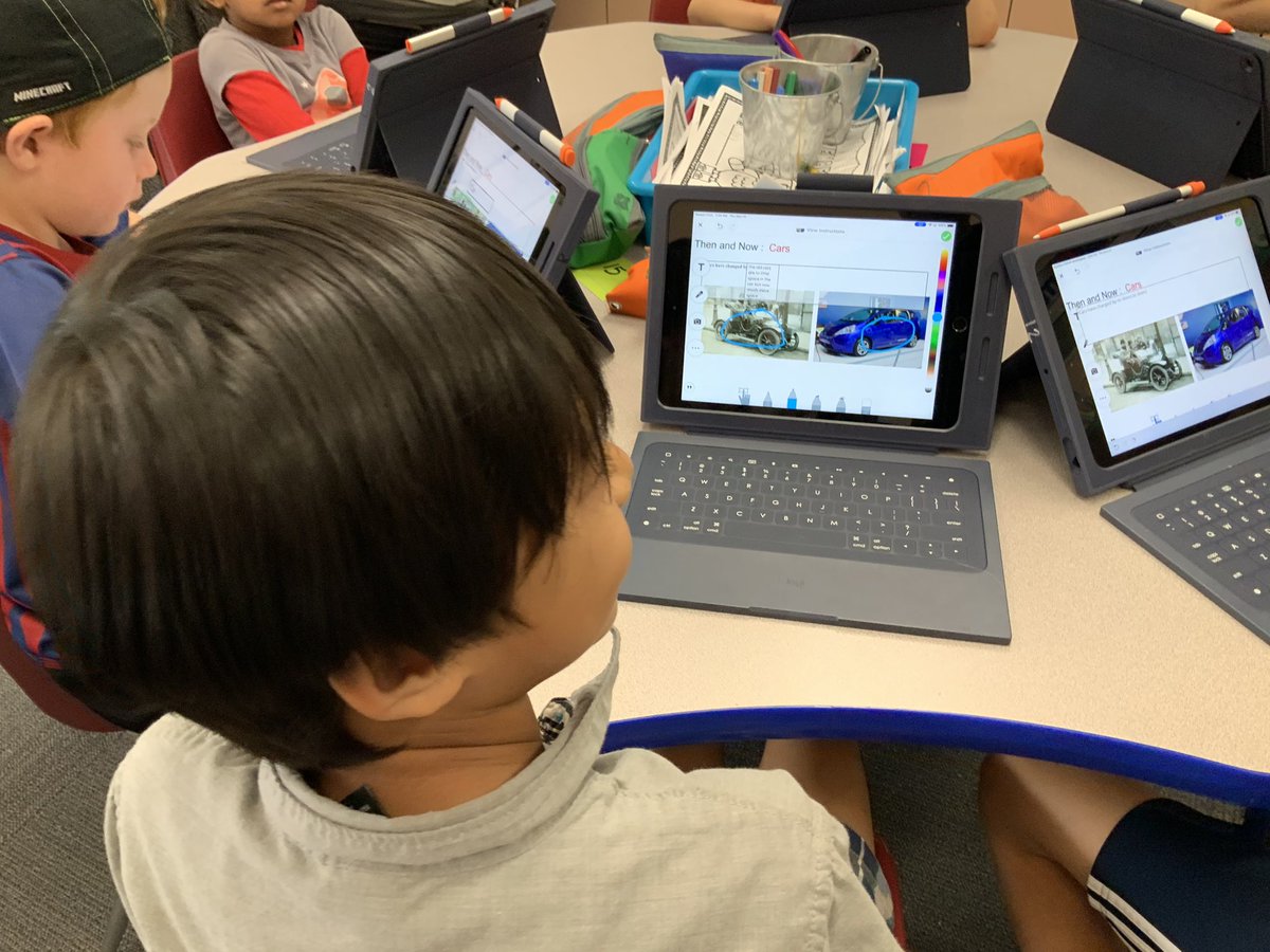 #opshares <a href="/OakHillsCoyotes/">Oak Hills</a> using <a href="/Seesaw/">Seesaw</a> to compare the past to the present @Rubengrt8