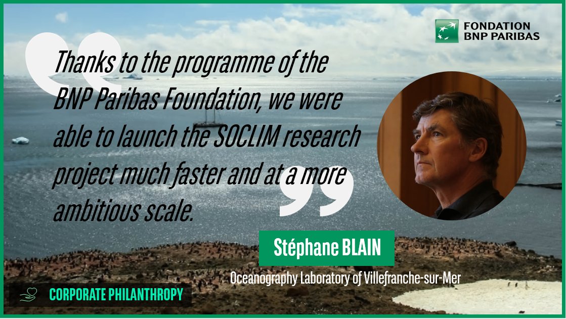 FondationBNPP's tweet photo. What is the real added value of our #ClimateBiodiversity initiative? Who better than former laureate of the programme, Stéphane Blain, leading researcher of the #SOCLIM project, to share with us his point of view! https://t.co/E7H07bMiH0