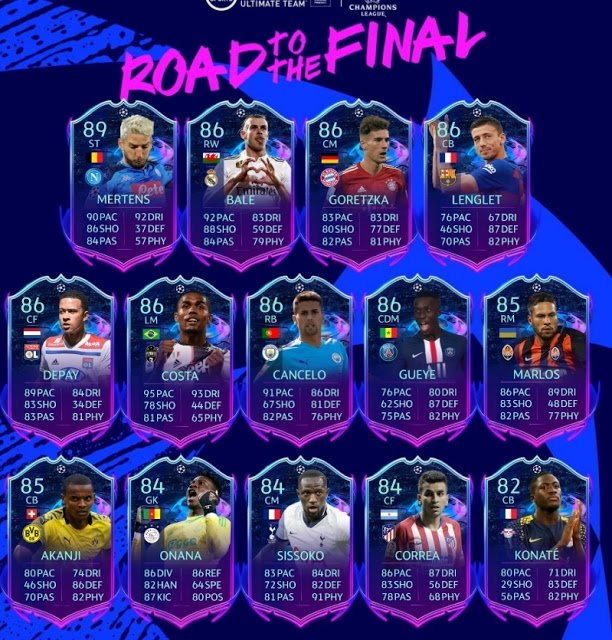 TRamontane35's tweet photo. Bu gerçek mi? RTTF 2!
Sissoko😰😰😰
Mertens 🔥
Cancelo 🔥
#FIFA20 #RTTF2 #RoadToTheFinal https://t.co/EDjBu0aGRm