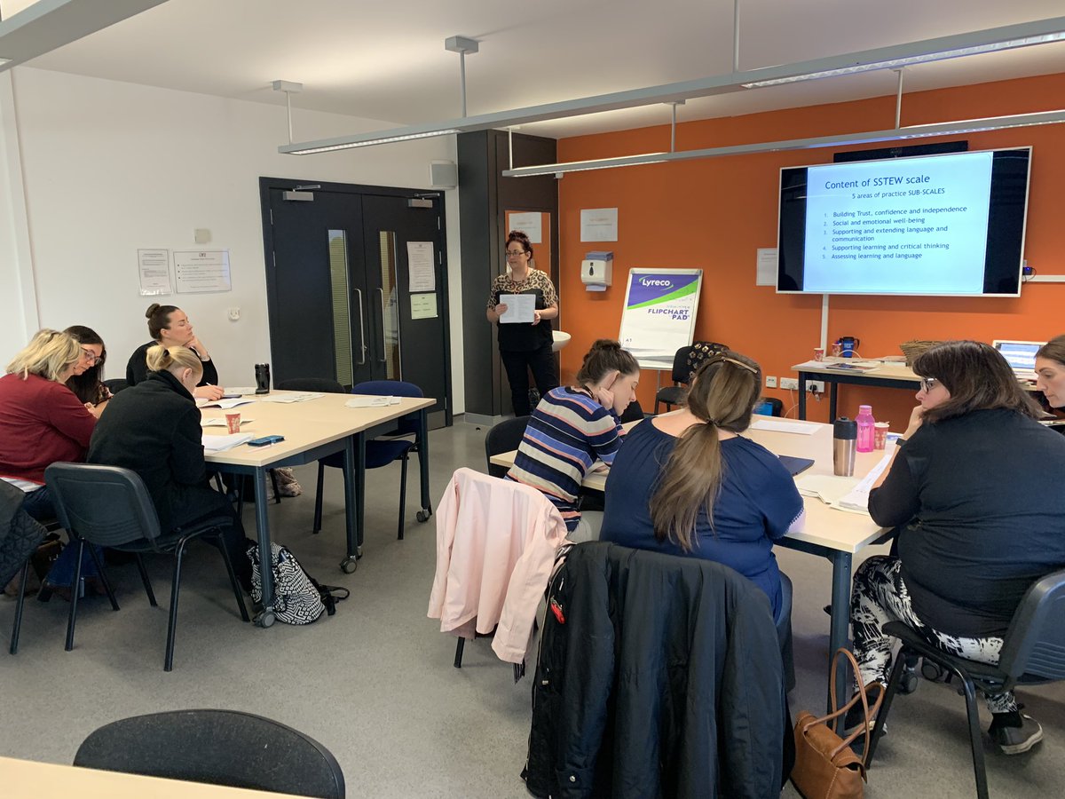 DeputyJanS's tweet photo. Two great sessions today delivering #SSTEW training for @CAHKnowsley with the wonderful @stepbadie82 #sustainedsharedthinking #emotionalwellbeing @SVPEYFS @Andreacurran15 @LadyLeddy https://t.co/ZlJsXtWcTY