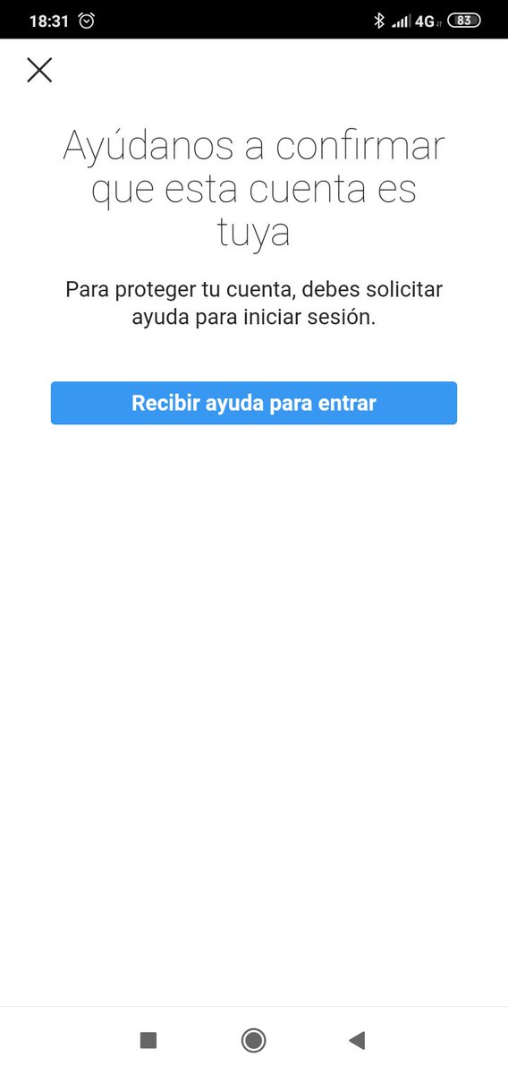 pituficilla's tweet photo. Cada vez que intento acceder a mi cuenta de Instagram me sale esta pantalla, y no hay manera de acceder, no deja ni solicitar ayuda, ya que este problema no aparece en ningún lado. Alguien sabe la solución?? @instagram @MadeInInstagram @ins https://t.co/3ifLC8JFPq