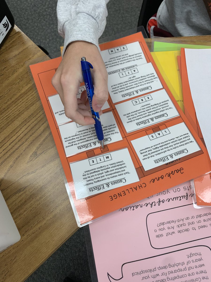 TwiceTheTeach's tweet photo. Successful breakout boxes in @Jttj123 AP Government class! I’m so glad I was able to take my ESURP grant into real classrooms and pilot my own boxes I designed. Just read those comments from their debrief! Engagement was on point! @TTC_ESU @DJMTeach #emporiaproud #breakoutedu https://t.co/ng1NepDHVz