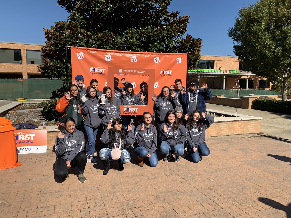 Students1st_AZ's tweet image. So awesome to see future First Gen students on campus!  This Upward Bound group is from the Rio Grande Valley. @SamHoustonState #shsufirstgen