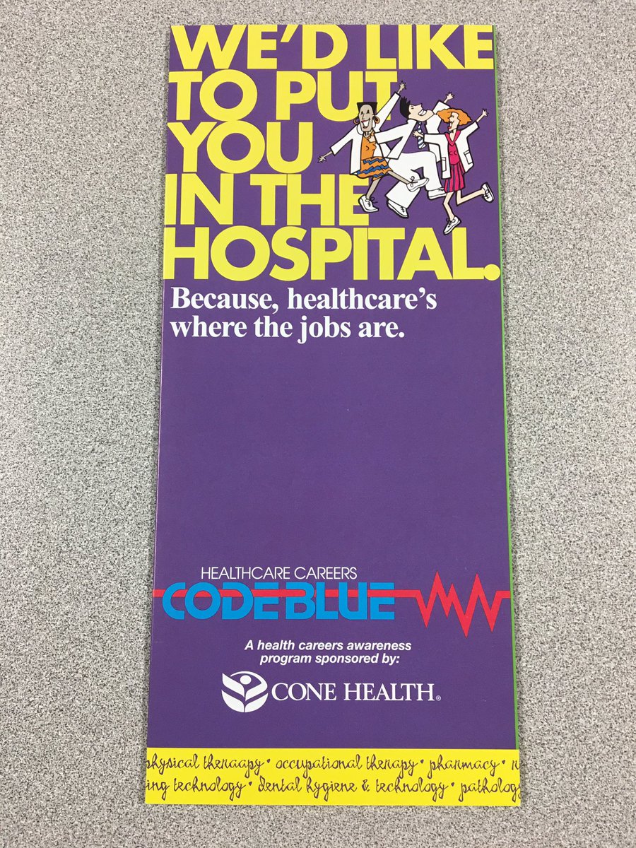 MsWingateCTE's tweet photo. Special thanks to Marty Cooper for sharing Code Blue Healthcare Careers program with Principles of Biomedical Science Ss @Academy_Smith today. The outlook for healthcare careers is great! #LetsConnect #ChangeToEmpower @ConeHealth @GCS_CTE @GCSchoolsNC https://t.co/ZwHxNlpk3Q