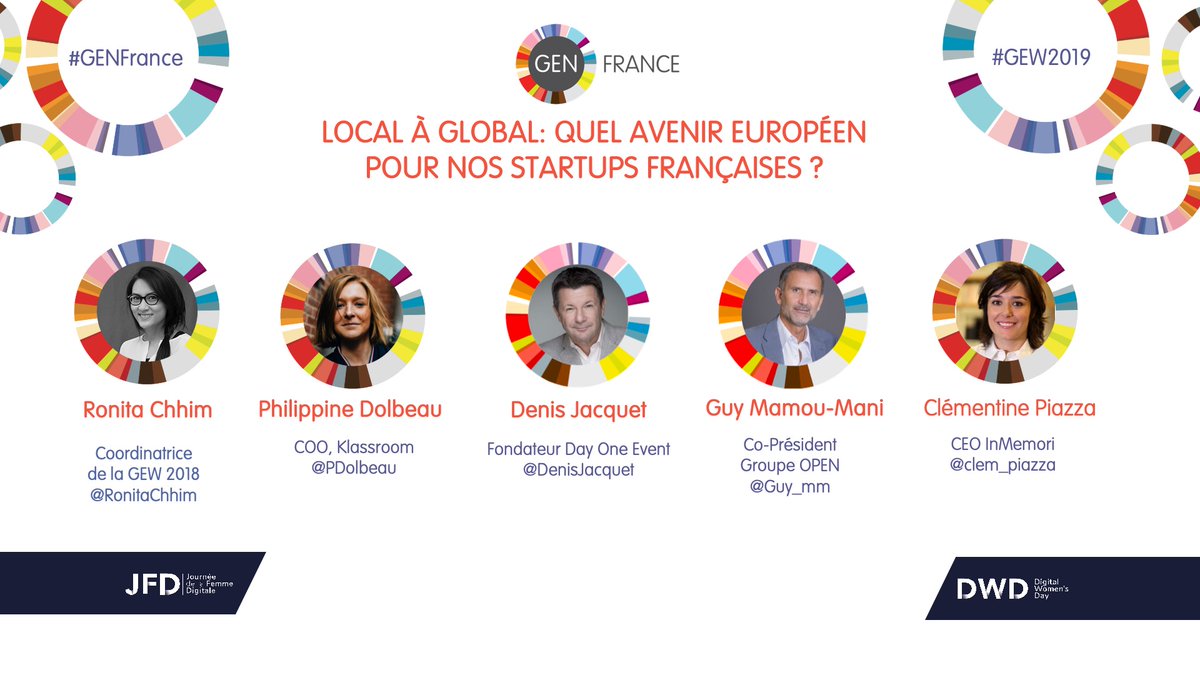 <a href="/delphine/">Delphine Remy-Boutang</a> <a href="/unleashingideas/">Global Entrepreneurship Network</a> <a href="/Guy_mm/">Guy Mamou-Mani</a> <a href="/DenisJacquet/">Denis Jacquet</a> <a href="/GEWfrance/">GEW france 🇫🇷</a> <a href="/DianaBrondel/">Diana Brondel-Paye</a> <a href="/ksyDaily/">Karim  SY</a> <a href="/JDavicoPahin/">Julie Davico-Pahin</a> <a href="/SalsaHayek/">Salwa TOKO</a> <a href="/AlainAssouline/">Alain Assouline</a> Venez célébrer l'entrepreneuriat🇫🇷lundi 18 nov
Plus que quelques places disponibles ▶️ bit.ly/34wWXF4 #GEW2019 
9h : dédicace du livre de <a href="/Guy_mm/">Guy Mamou-Mani</a>
9h30 : Lancement du #GENFrance par <a href="/delphine/">Delphine Remy-Boutang</a>
9h40 : #LocaltoGlobal