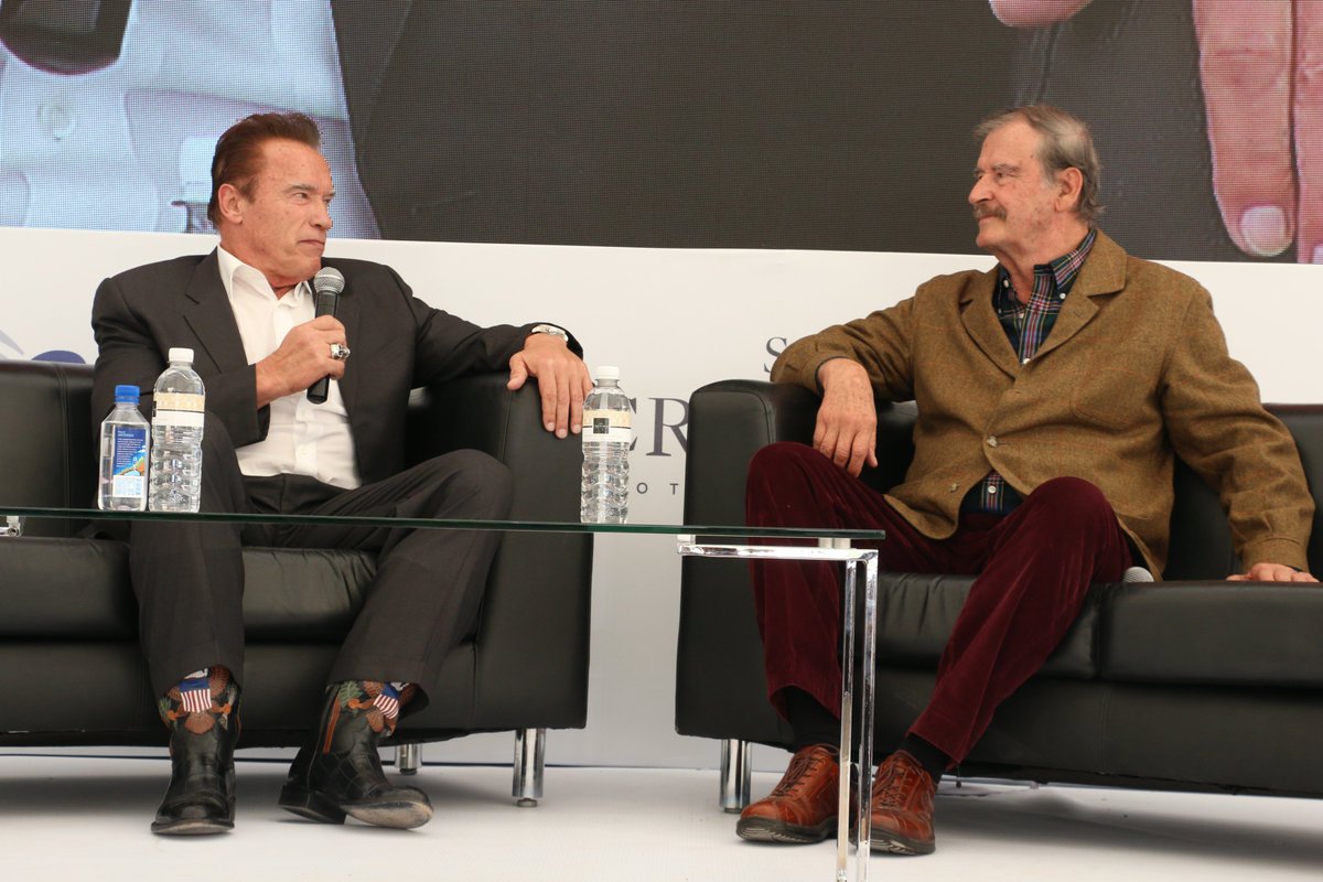 CITEKForum's tweet photo. Cerramos #CITEK19 con el diálogo magistral entre @Schwarzenegger &amp; @VicenteFoxQue, sigue la transmisión en vivo en: https://t.co/iRyewzqFsh https://t.co/uBGsGWVNK9