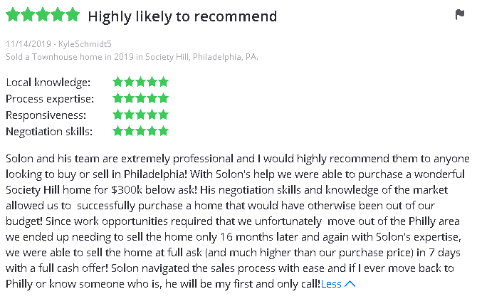 PSPRealEstate's tweet photo. Buyer side AND Seller side! 💥 What a wonderful review. Great work @Solonsolditfast!!🎉 https://t.co/LdmJQ4bAxE