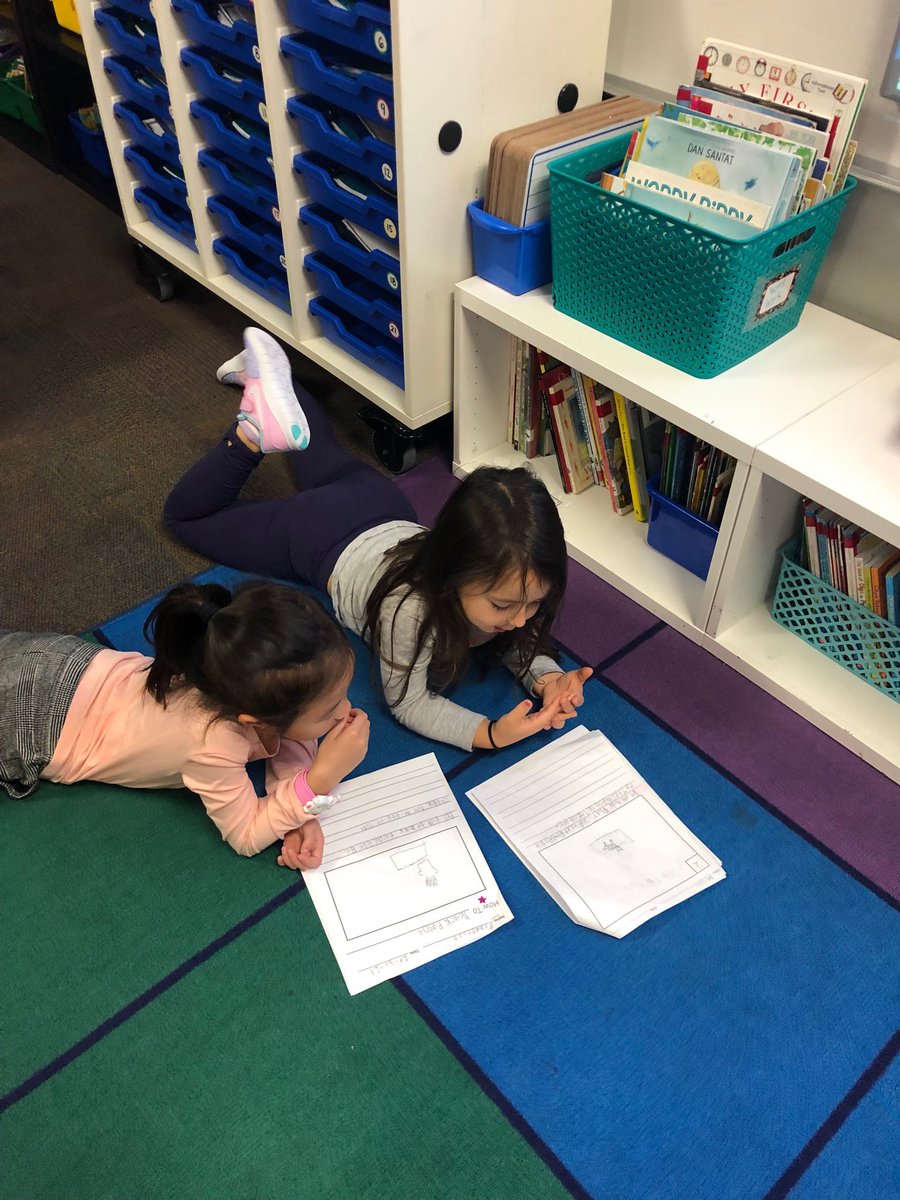 Oswald_Firsties's tweet photo. ❤️ This: Learners meet with their partner to plan before starting a new story. When they are finished, they edit their story independently and then meet with their partner to share and check for last minute revisions that the need to be made. @MKBMavs #mavsinaction https://t.co/SEX08FHFzd
