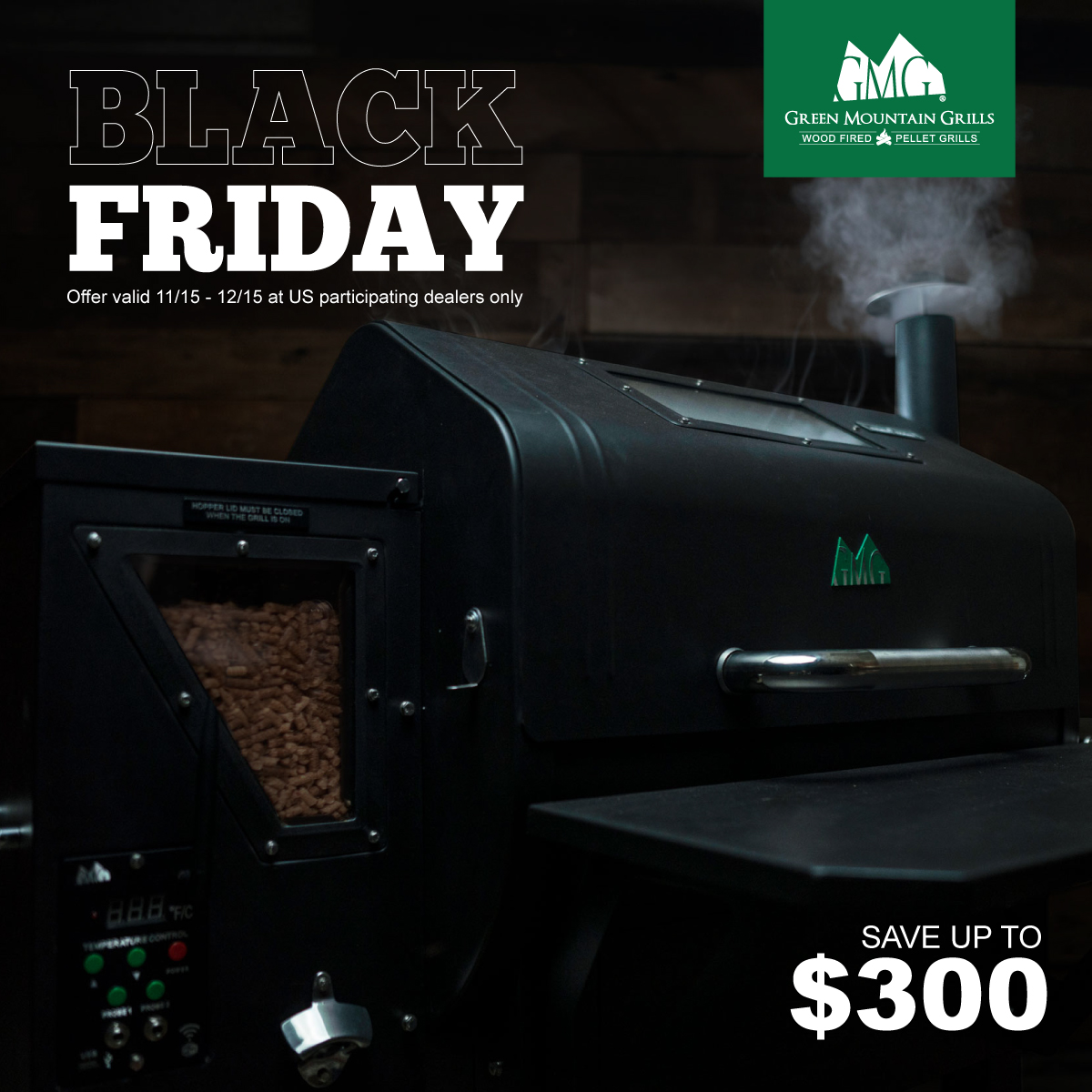 allPoolside's tweet photo. It starts today!  Save up to $300 on a new Green Mountain Grill.  While supplies last. https://t.co/pLPmp1IPbj