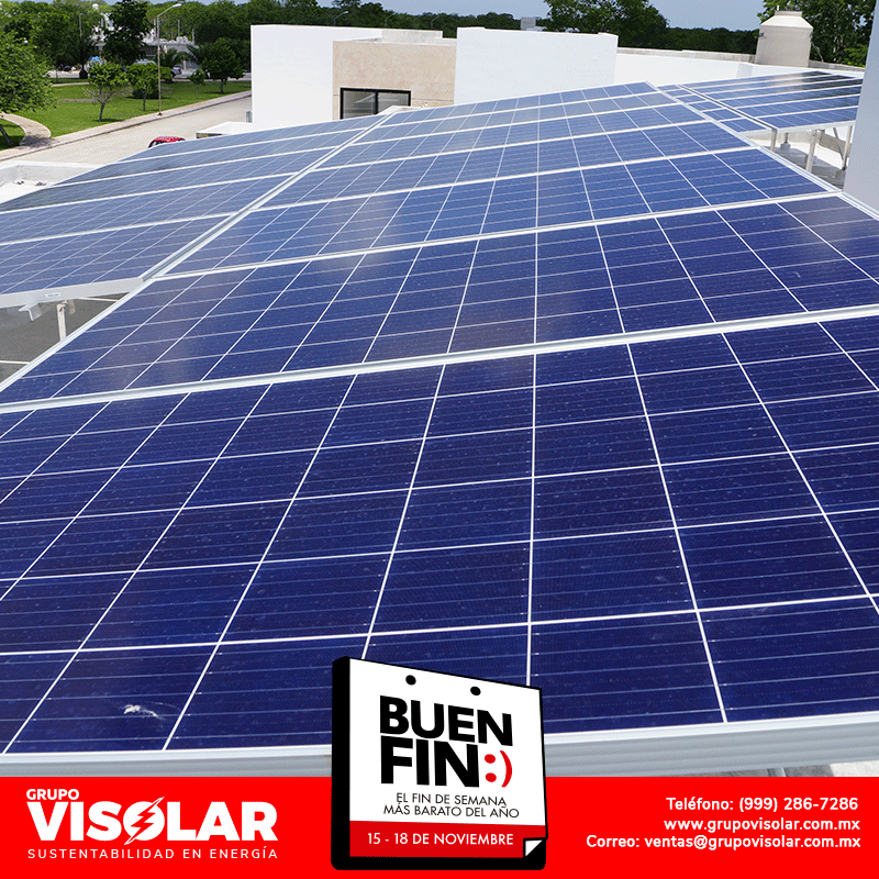 GVisolar's tweet photo. 📣¡El #BuenFin esta aquí! Y en Grupo Visolar estamos dando GRANDES descuentos en la compra de tu sistema de paneles solares.
Contáctanos y se de los primeros en aprovechar nuestros descuentos! ☎️(999) 286-7286
#BuenFin2019  #buenviernes #panelessolares https://t.co/rK48MPILf6
