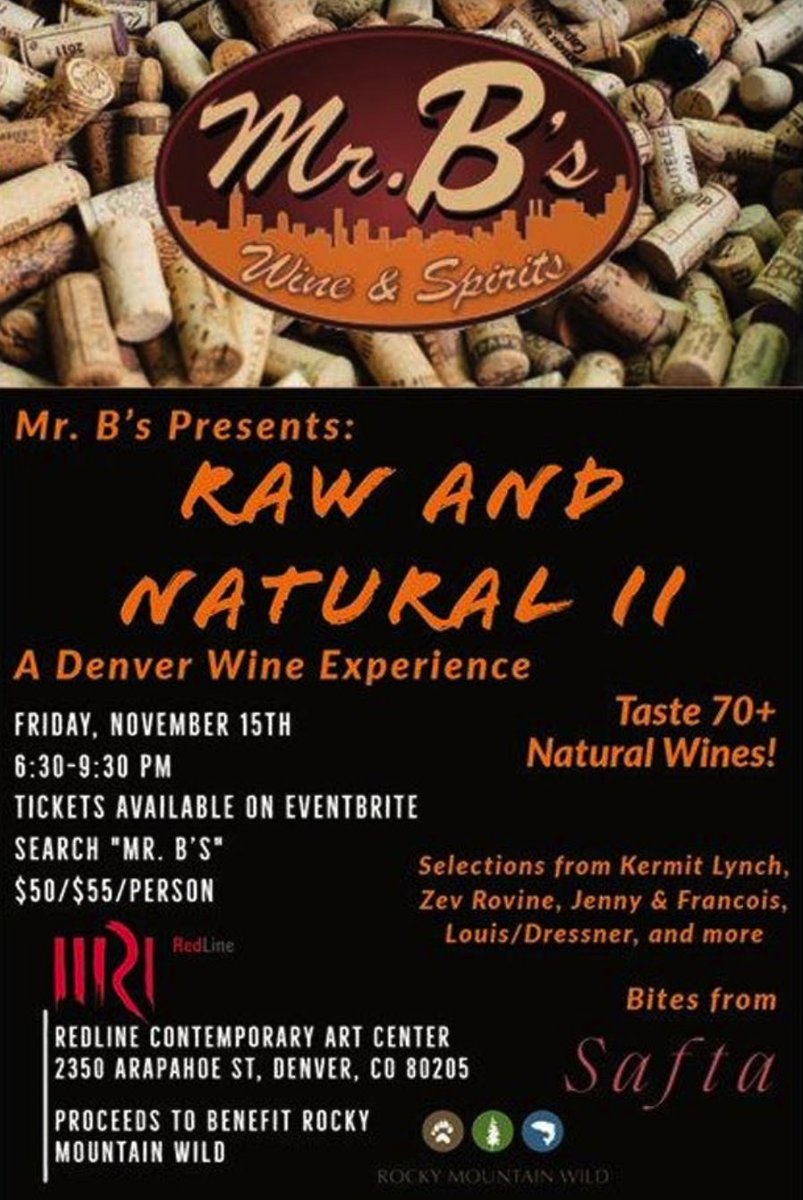 DenverWineGuide's tweet photo. TODAY IS THE DAY! #Denver’s largest natural #wine tasting is tonight at 6:30 at the amazing @RedLineDenver. Prepare for awesomeness. 

Get tickets here:  
https://t.co/tdHNGkBgjJ https://t.co/kiwsgXNI8K