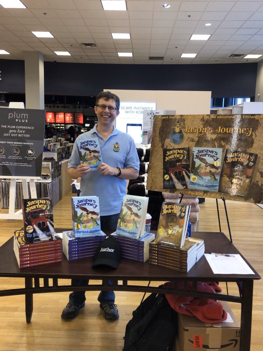 ChaptersAjax's tweet photo. Author Rich Meyrick will be here all weekend signing Jaspa’s Journey books! Friday to Sunday, 11-5. @JaspaJ https://t.co/1DI7P6rKMq