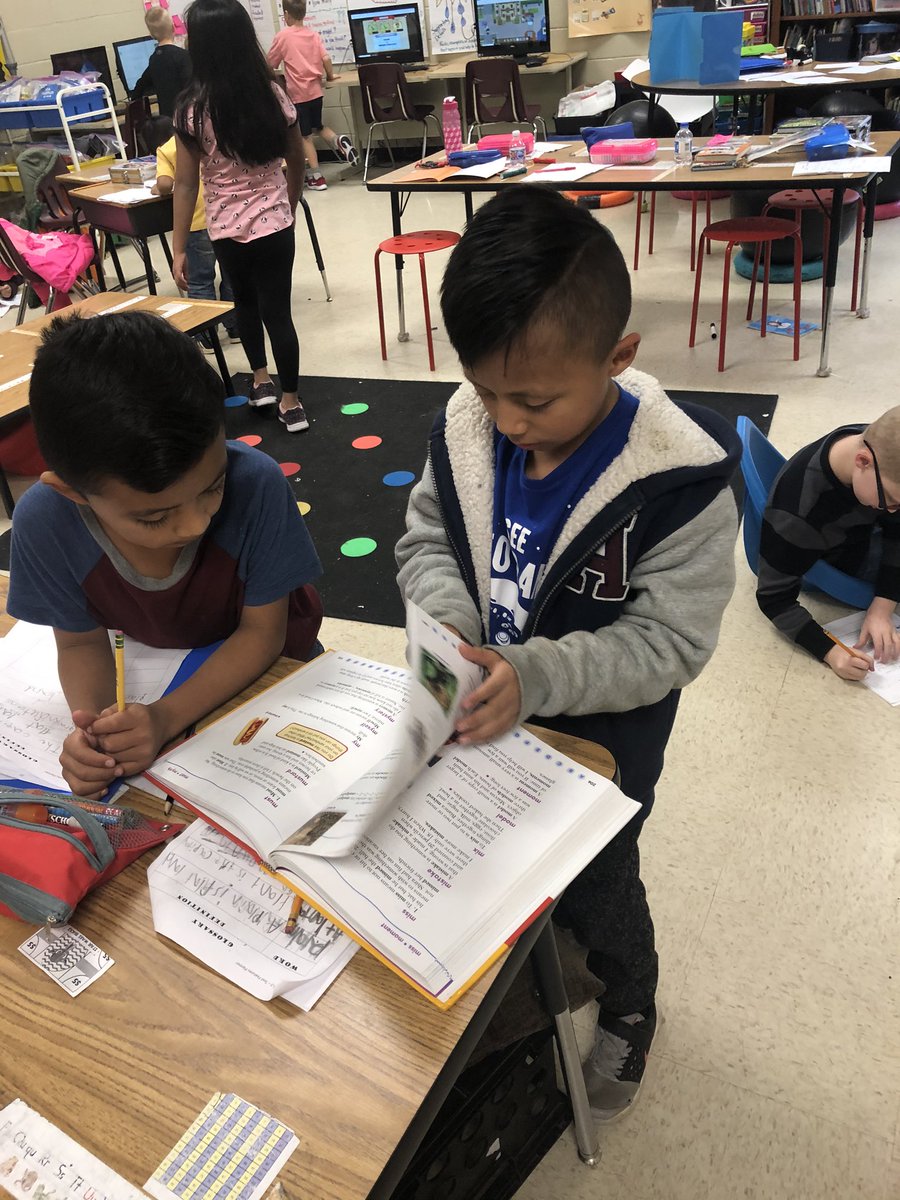 Impressed that <a href="/MrsOliver20/">Whitney Oliver</a> class are using dictionaries to help create their glossaries.
