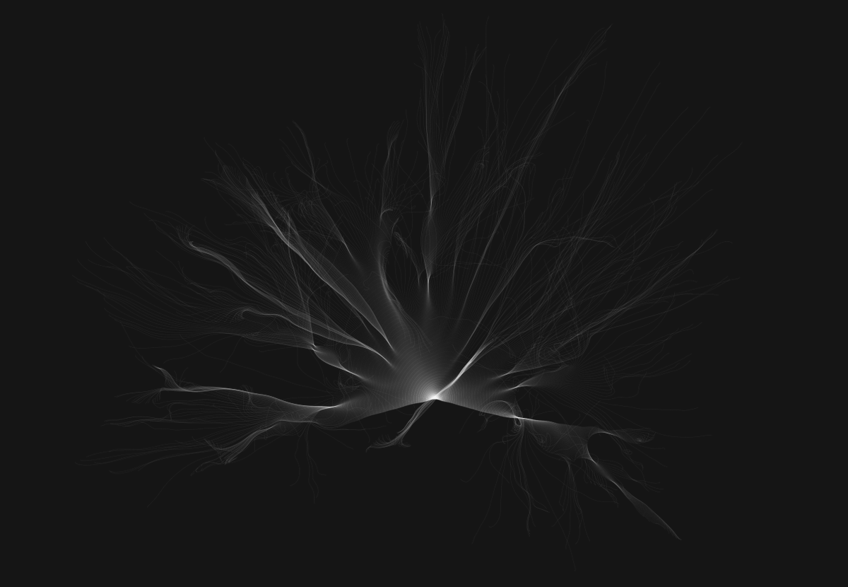 marriz's tweet image. A little bit of sine and cosine mixed with some noise. I love generative stuff. #generative #plottertwitter #canvas2d #codevember