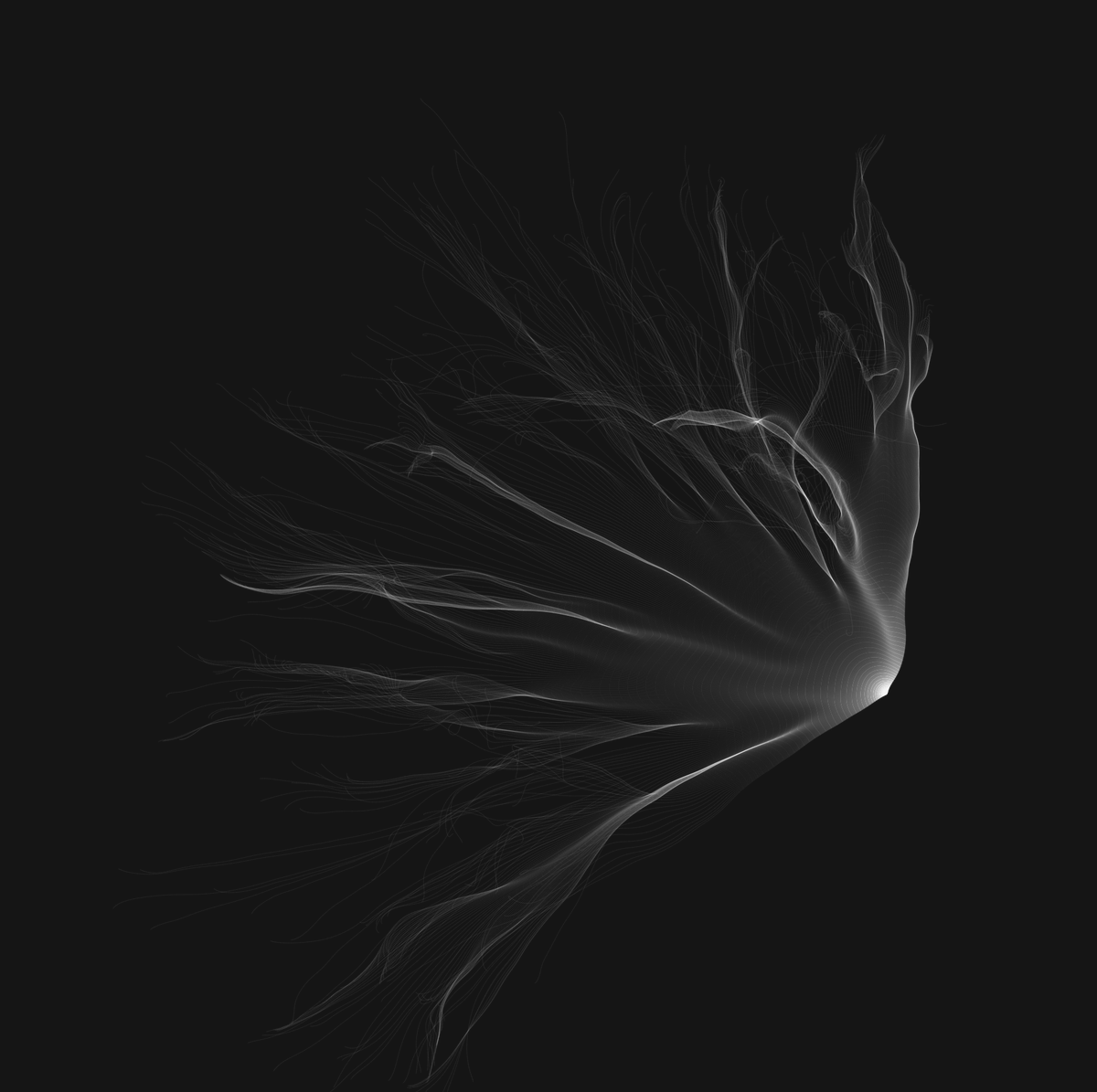 marriz's tweet image. A little bit of sine and cosine mixed with some noise. I love generative stuff. #generative #plottertwitter #canvas2d #codevember