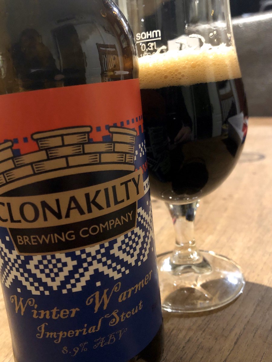 jozeemac's tweet photo. I reckon it might just be cold enough for a Winter Warmer @ClonakiltyBrew straight off the shelf #bottledcosiness https://t.co/FNdBVksQs6