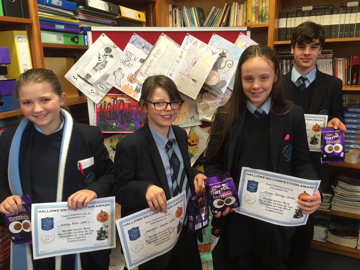 StPats_English's tweet image. The standard of entries in our Hallowe’en Competition was fantastic - we had some very difficult choices to make! Well done to everyone who participated and congratulations to our winners and runners-up. We hope you all enjoy your prizes! 🎃👻👏🍬