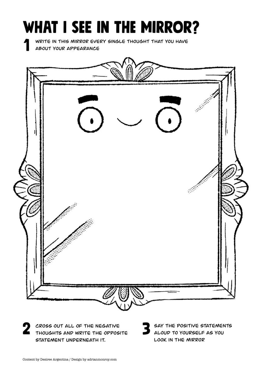 AccordingtoDes on Twitter: "Mirror Self-Esteem Worksheet for Kids With Regard To Self Esteem Worksheet For Teens