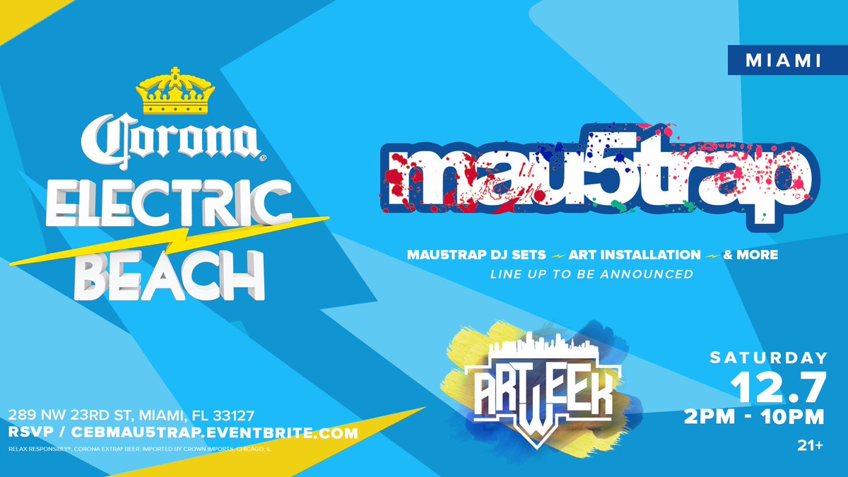 mau5trap is going back to miami for art basel on dec. 7 get ready for art installations, dj sets, and moar

tix --> cebmau5trap.eventbrite.com