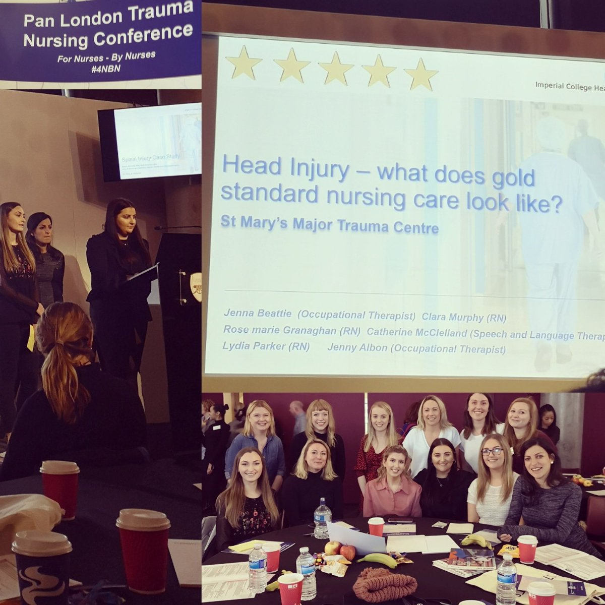 So proud of the major trauma team at at Mary's sharing their knowledge of gold standard care from a nursing and therapy point of view ✨✨✨ #imperialnhs #nursingconference #nurses #thearpy #traumacare #networkingconference