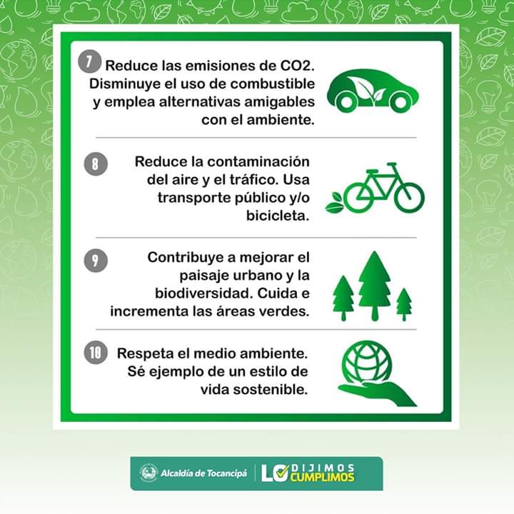 Secretaría de Ambiente compartimos el “Decálogo de la Ecoeficiencia”, como una forma de reafirmar nuestras buenas prácticas con el entorno ecológico que nos rodea.
Buscamos la eficiencia en todas las actividades que desde nuestros hogares reducen la afectación al medio ambiente