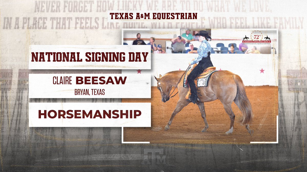 Welcome to Aggieland, Claire Beesaw!
✍️💯👍

#yallready | #GigEm